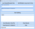 Split Long Line Into Multiple Lines Software Скриншот 0