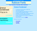 Uranus Condensed Font Opentype Скриншот 0