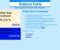 Hilbert Neue Condensed Font OpenType Скриншот 0