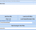 Save Multiple Web Sites As Text Files Software Скриншот 0