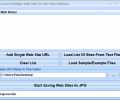 Convert Multiple Web Sites To JPG Files Software Скриншот 0