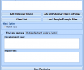 MS Publisher Find and Replace In Multiple Files Software Скриншот 0