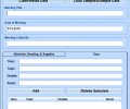 MS Word Meeting Agenda Template Software Скриншот 0