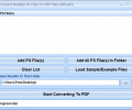 Convert Multiple PS Files To PDF Files Software Скриншот 0