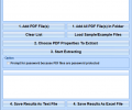 PDF Extract Document Properties Software Screenshot 0