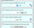 Web Hosting Bandwidth Calculator Скриншот 0