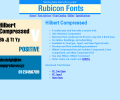 Hilbert Compressed Font TT Скриншот 0