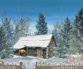Snowy Hut - Animated Wallpaper Скриншот 0