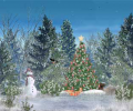Christmas Forest - Animated Wallpaper Скриншот 0