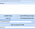 Convert Multiple PDF Files To HTML Files Software Скриншот 0