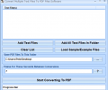 Convert Multiple Text Files To PDF Files Software Скриншот 0