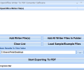 OpenOffice Writer To PDF Converter Software Скриншот 0