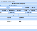 Excel Employee Shift Schedule Template Software Скриншот 0