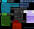 jQuery CSS Menu Style 06 Скриншот 0