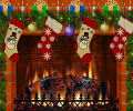 Christmas Decorated Fireplace Скриншот 0