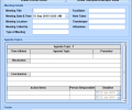 MS Word Meeting Minutes Template Software Скриншот 0