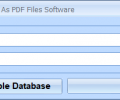 MS Access Save Reports As PDF Files Software Скриншот 0