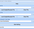 Add Audio To Video Software Скриншот 0