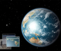 Earth 3D Space Survey Screensaver for Mac OS X Скриншот 0