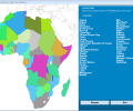 Africa Interactive Map Quiz Software Скриншот 0