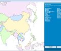 East Asia Interactive Map Quiz Software Скриншот 0