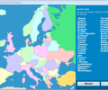 Europe Interactive Map Quiz Software Скриншот 0