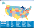 US Interactive Map Quiz Software Скриншот 0