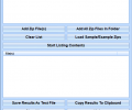 List The Contents Of Multiple Zip Files and Save As Text File Software Скриншот 0