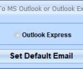 Change Default Email Client To MS Outlook or Outlook Express Software Скриншот 0