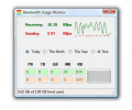 Bandwidth Usage Monitor Скриншот 0