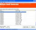 Millions Email Generator Lite Edition Скриншот 0