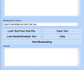 Manipulate Text In Many Ways Software Скриншот 0