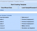 MS Word Employment Application Template Software Скриншот 0