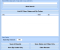 List Of All US Cities, States and Zip Codes Database Software Скриншот 0