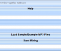 Mix Two MP3 Files Together Software Screenshot 0