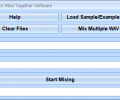 Mix Two WAV Files Together Software Скриншот 0